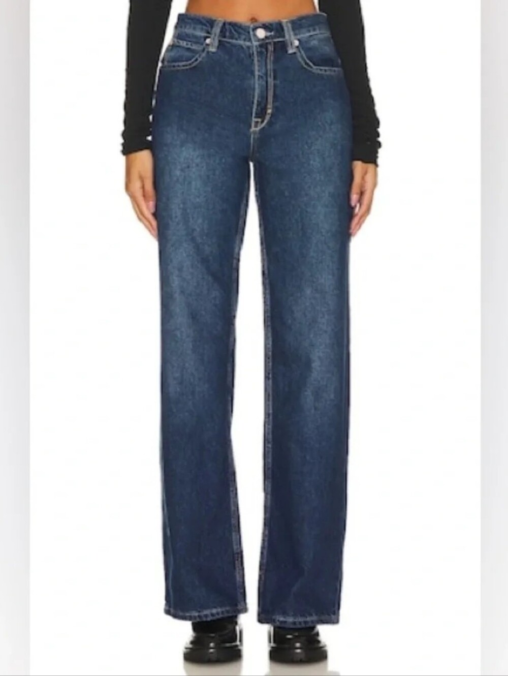 We The Free Tinsley Baggy High Rise Jeans in Dark Romance Size 28